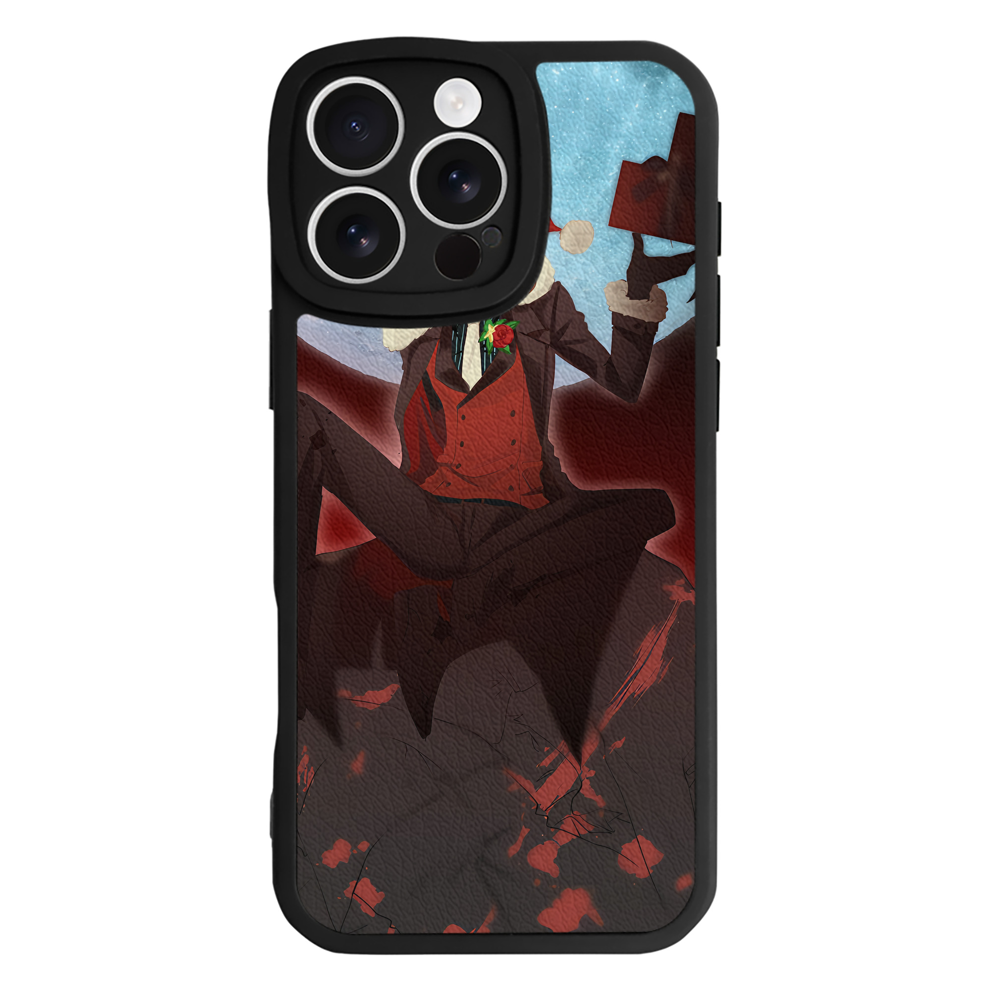 （画像用） 文豪ストレイドッグス Bungo Stray Dogs 【iPhone 16シリーズ対応】シリコンスマホケース（レザー調） 材質：シリコン